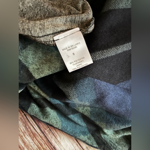 Northstyle Blue Green Plaid Midi Pocket Women's Dress 8 - Picture 9 of 14